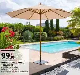 CMB Bricolage Parasol de bambú tinaei 3m oferta