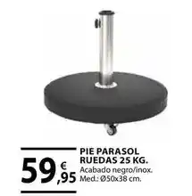 CMB Bricolage Pie parasol ruedas oferta