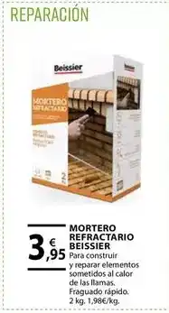 CMB Bricolage Beissier - mortero refractario oferta