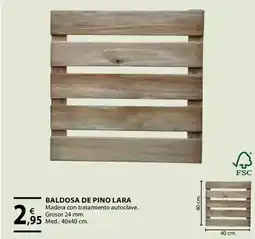 CMB Bricolage Baldosa de pino lara oferta