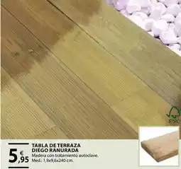 CMB Bricolage Tabla de terraza diego ranurada oferta