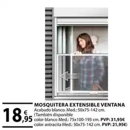 CMB Bricolage Mosquitera extensible ventana oferta