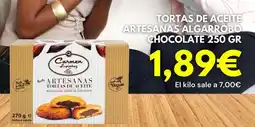 Sangüi Tortas de aceite artesanas algarrobo chocolate oferta