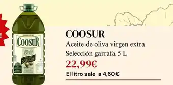 Sangüi Coosur - aceite de oliva virgen extra seleccion garrafa oferta