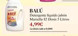 Sangüi Balú - detergente liquido jabón marsella 82 dosis 5 litros oferta
