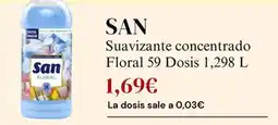 Sangüi San - suavizante concentrado floral 59 dosis oferta