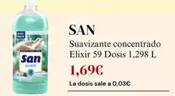 Sangüi San - suavizante concentrado elixir 59 dosis oferta