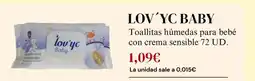 Sangüi Lov'yc - baby toallitas húmedas para bebé con crema sensible oferta