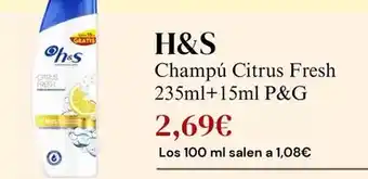Sangüi H&s - champú citrus fresh oferta