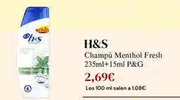 Sangüi H&s - champú menthol fresh oferta
