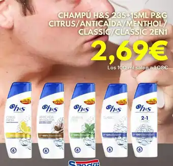 Sangüi H&s - champu 235+15ml p&g citrus oferta
