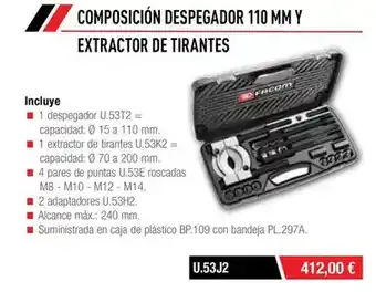 Ferri Composición despegador 110 mm y extractor de tirantes oferta