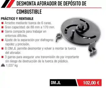 Ferri Desmonta aforador de depósito de combustible práctico y rentable oferta