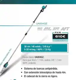 Ferri Makita - ua004gz wg bl xpt aft s. de cadena de altura oferta