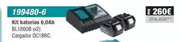 Ferri Makita - kit baterías 6,0ah oferta