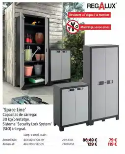 Bauhaus Regalux - space line armario bajo oferta