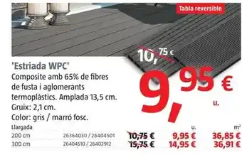 Bauhaus 'estriada wpc' oferta