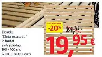 Bauhaus Loseta 'cleia estriada' oferta