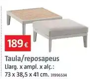 Bauhaus Sunfun - mesa/reposapies oferta