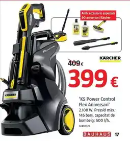Bauhaus Kärcher - hidrolimpiadora 'k5 power control flex aniversario' oferta