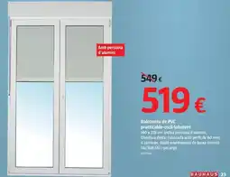Bauhaus Balconera de pvc practicable oscilobatiente oferta