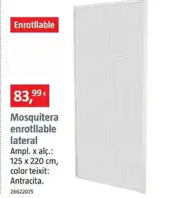 Bauhaus Mosquitera enrollable lateral oferta