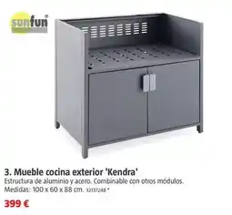 Bauhaus Sunfun - mueble cocina exterior 'kendra' oferta
