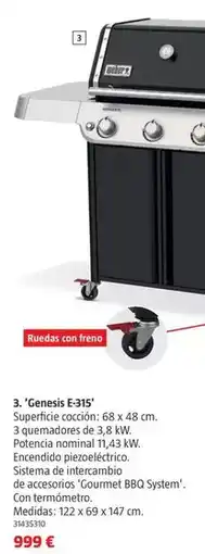 Bauhaus Weber - 'genesis e-315' oferta