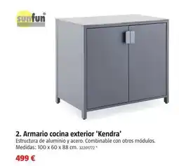 Bauhaus Sunfun - armario cocina exterior 'kendra' oferta