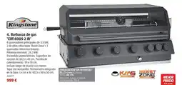 Bauhaus Kingstone - barbacoa de gas 'cliff 6005-2 ir' oferta