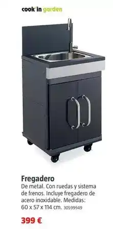 Bauhaus Cook in garden - fregadero oferta