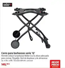Bauhaus Weber - carro para barbacoas serie 'q' oferta