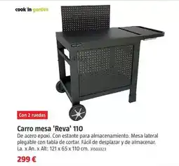 Bauhaus Cook in garden - carro mesa 'reva' 110 oferta