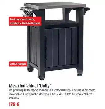 Bauhaus Keter - mesaindividual 'unity' oferta