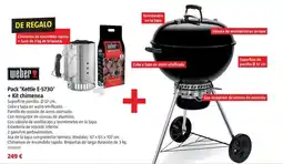 Bauhaus Weber - pack 'kettle e-5730' + kit chimenea oferta