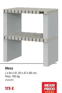 Bauhaus Mesa oferta