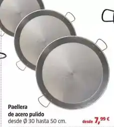 Bauhaus Paellera de acero pulido oferta
