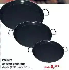 Bauhaus Paellera de acero vitrificado oferta