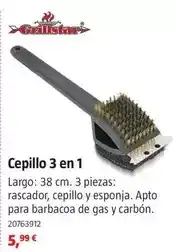 Bauhaus Grillstar - cepillo 3 en 1 oferta