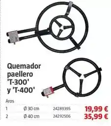 Bauhaus Quemador paellero 't-300' y 't-400' oferta