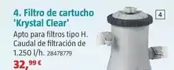 Bauhaus Filtro de cartucho 'krystal clear' oferta