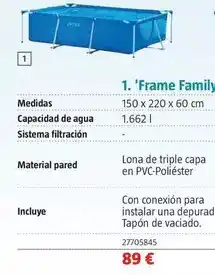 Bauhaus Intex - frame family oferta