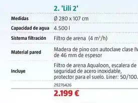 Bauhaus Piscinas de madera lili 2 oferta
