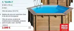 Bauhaus Piscinas de madera vanille 2 oferta