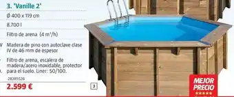Bauhaus Piscinas de madera vanille 2 oferta