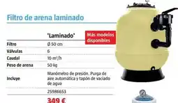 Bauhaus Filtro de arena laminado oferta