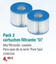 Bauhaus Pack 2 cartuchos filtrante 's11' oferta