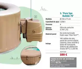 Bauhaus Pure spa bubble 79 oferta