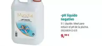 Bauhaus Mundial - ph liquido negativo oferta