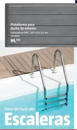 Bauhaus Plataforma para ducha de exterior oferta